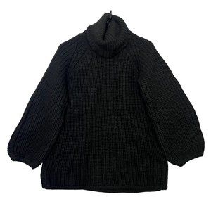 And other Stories Black turtle neck oversized Wool sweater size XS